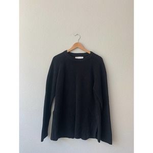 Black Our Legacy Black Cotton Sweater Cableknit Sweater Mens 50 Large